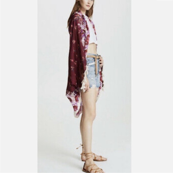 Free People Bali Wrapped in Blooms Floral Kimono - Picture 2 of 11